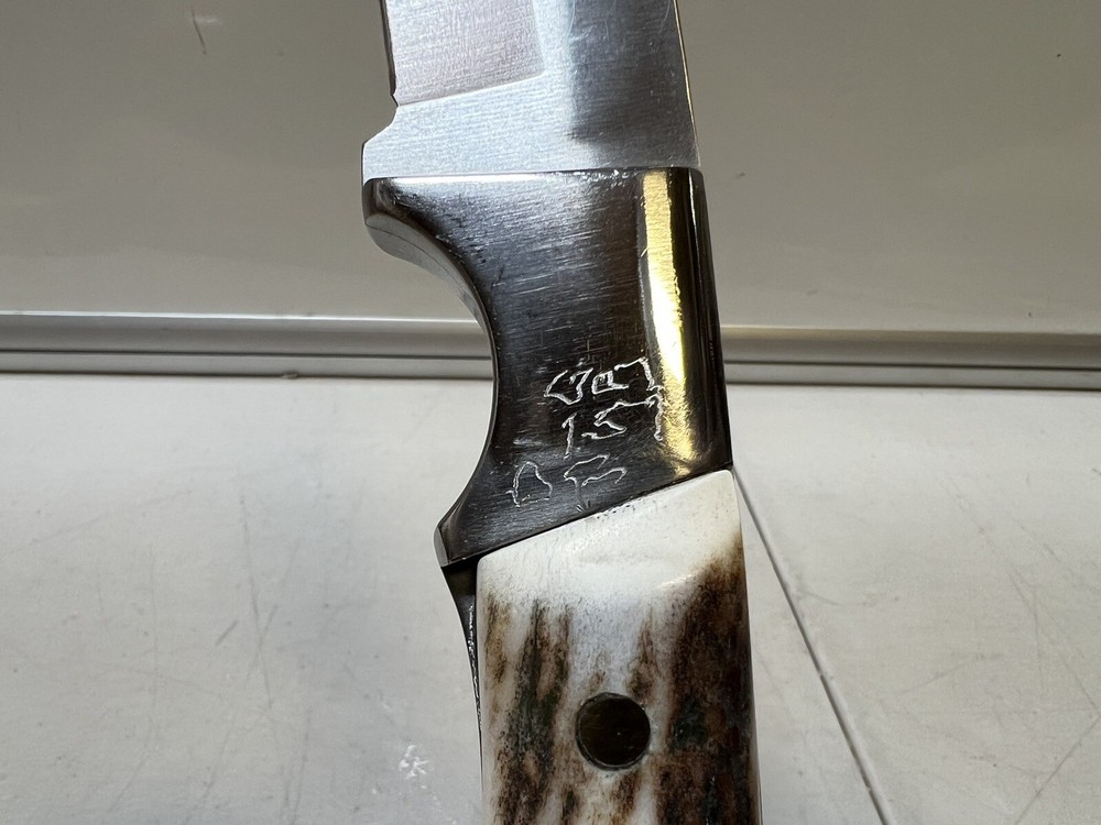 Custom 9.5" Fixed Knife w/ Bone Handle