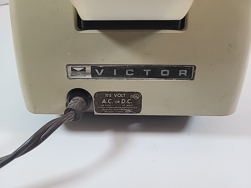 Vintage 60s Victor Comptometer Adding Machine 7 82 54 Bakelite Tested/Working