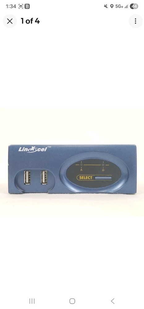 Lin X Cel 4 Port USB Switch Interface US-146A Linxcel