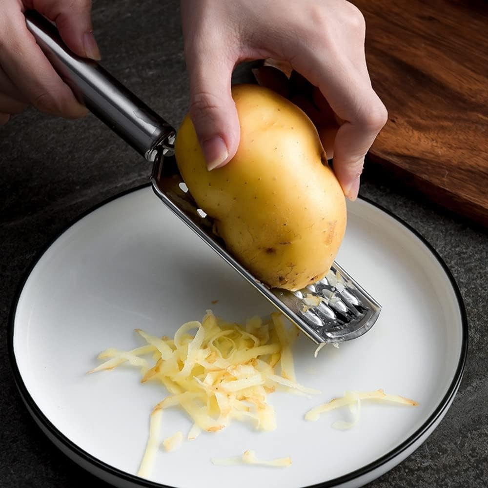 2Pcs Mini Cheese Grater With Handheld Shredder Kitchen Small Silver