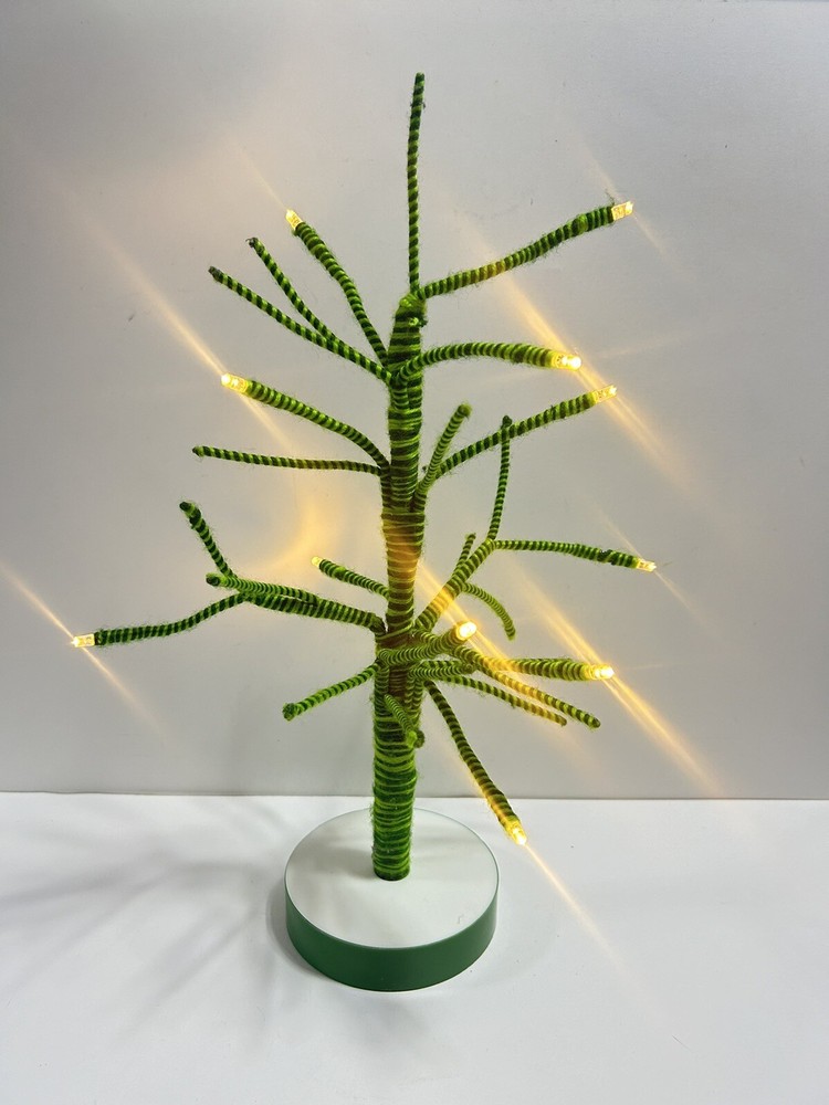 Target Wondershop Felt Lit Tree Striped 16”