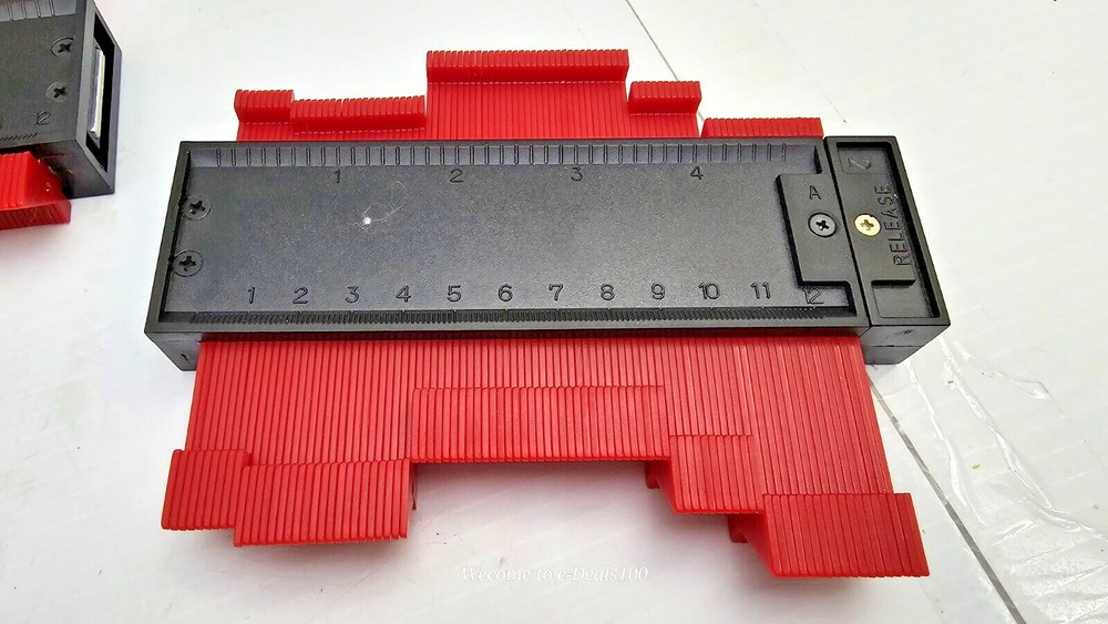 Contour Gauge Profile Tool Abs Material With Irregular Curved Ruler...2 Piece