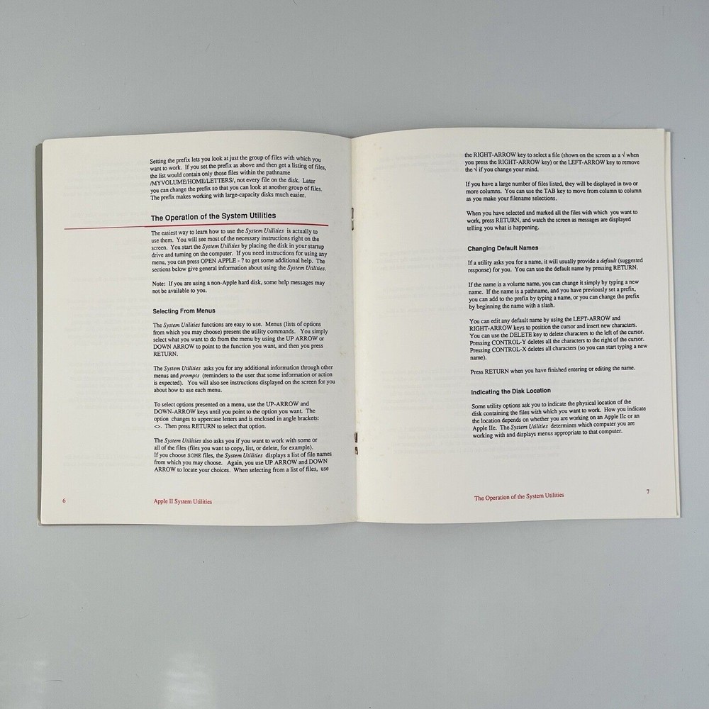 Apple II Utilities Guide System Utilities ProDOS VTG 1985 #3