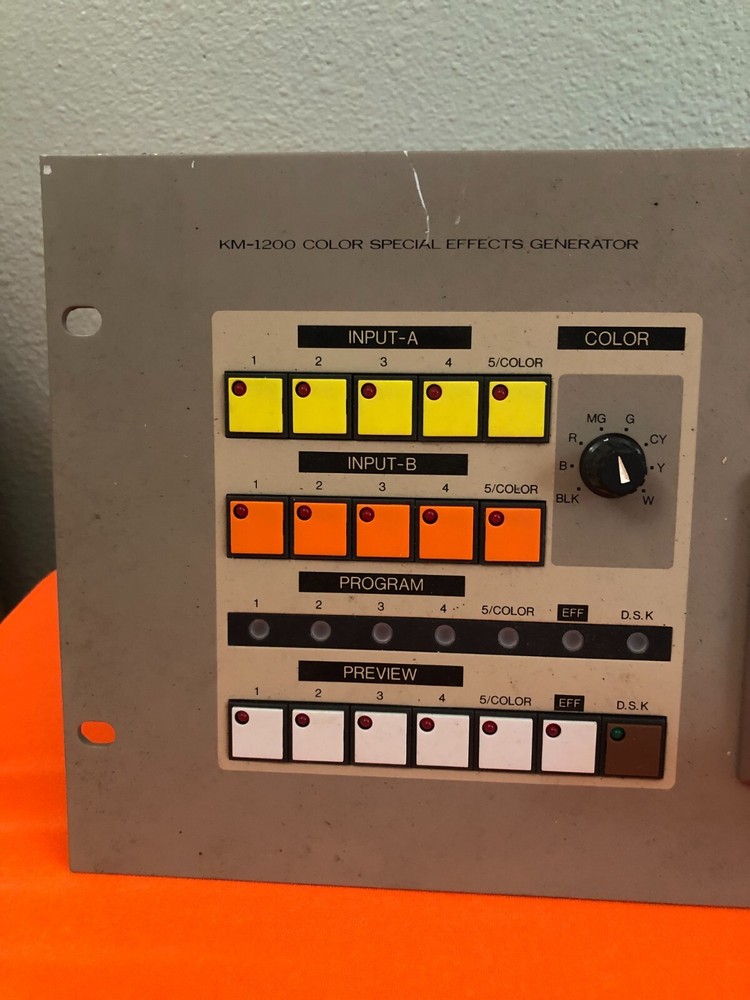 JVC KM-1200 Color Special Effects Generator / POWERS UP / UNTESTED