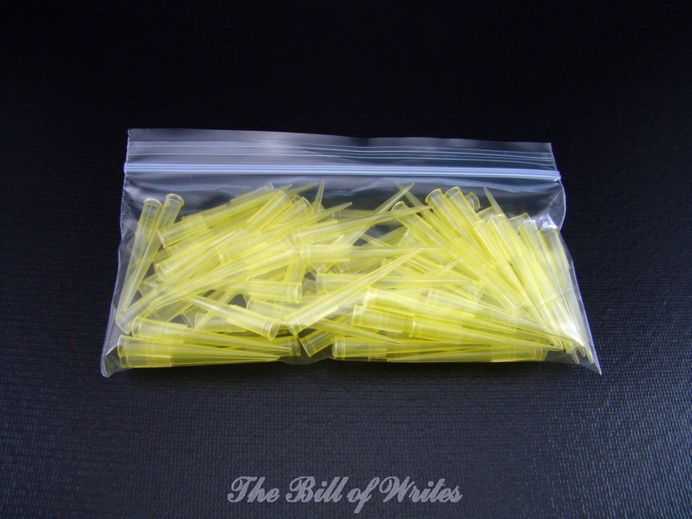 Fine Point CA Glue Tips For Precise Application - 100 pcs - Fits Both Cap Types