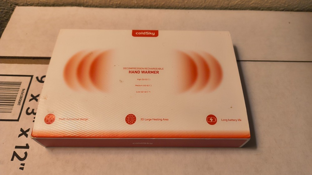 Coldsky Decompression Rechargeable Hand Warmer – Portable – New in Box