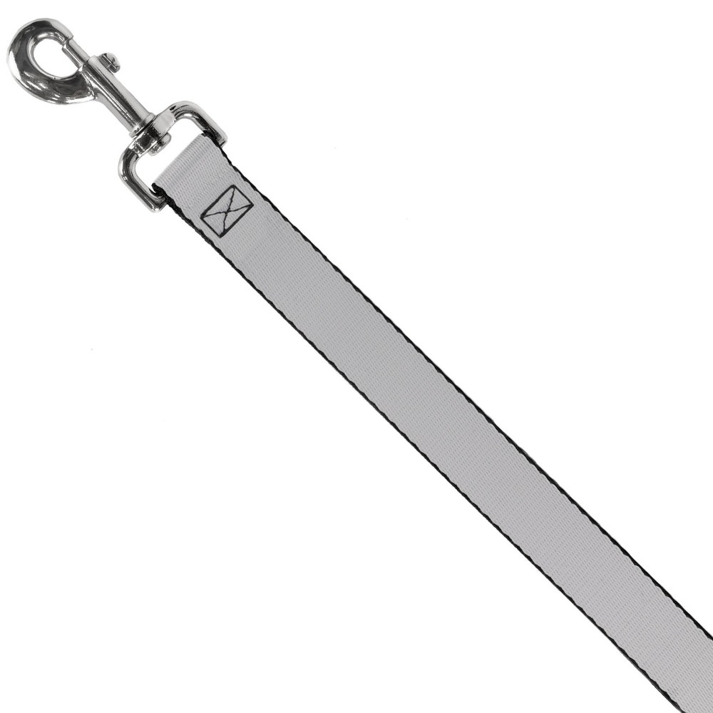 Dog Leash Silver NARROW 0.5"