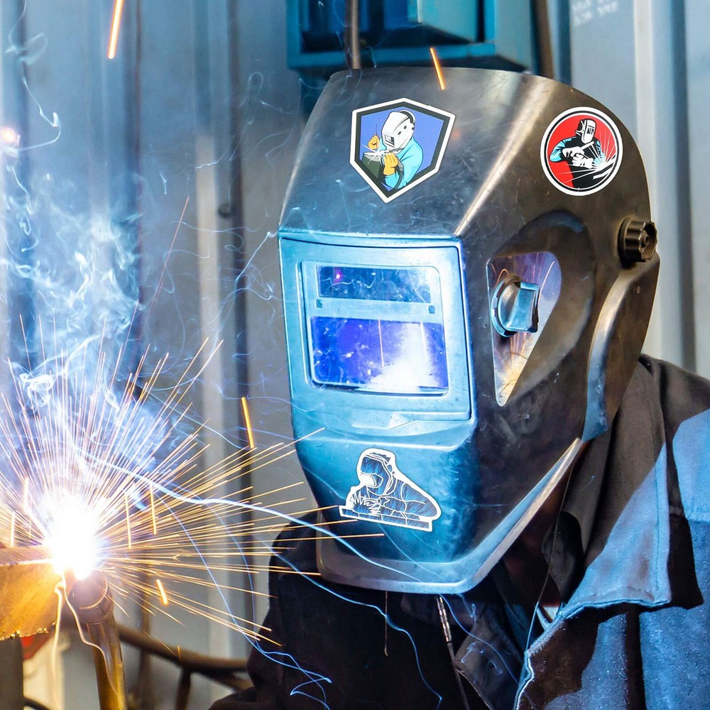 100‑Piece Welding Stickers for Hard Hats Toolboxes & Workers
