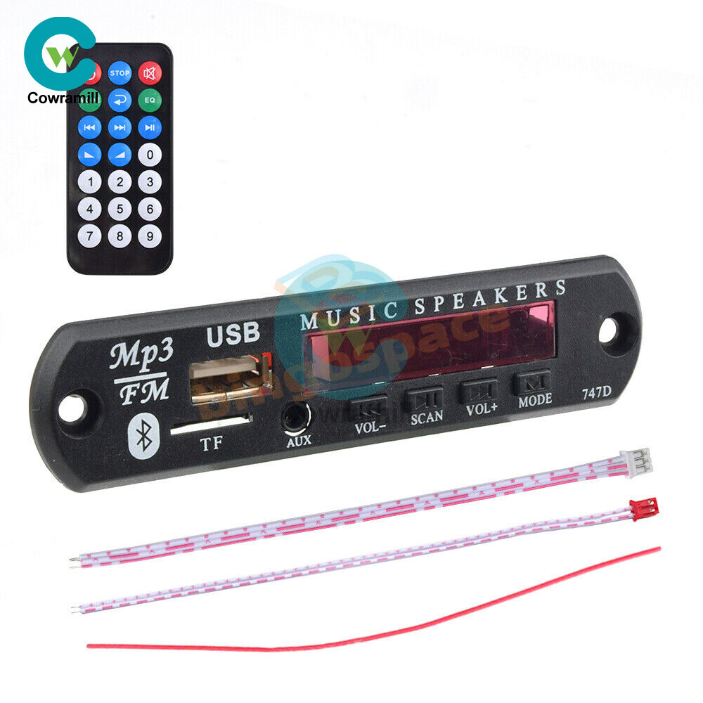 9V 12V MP3 WMA Decoder Board Audio Module Bluetooth 5.0 Music Remote Control Car