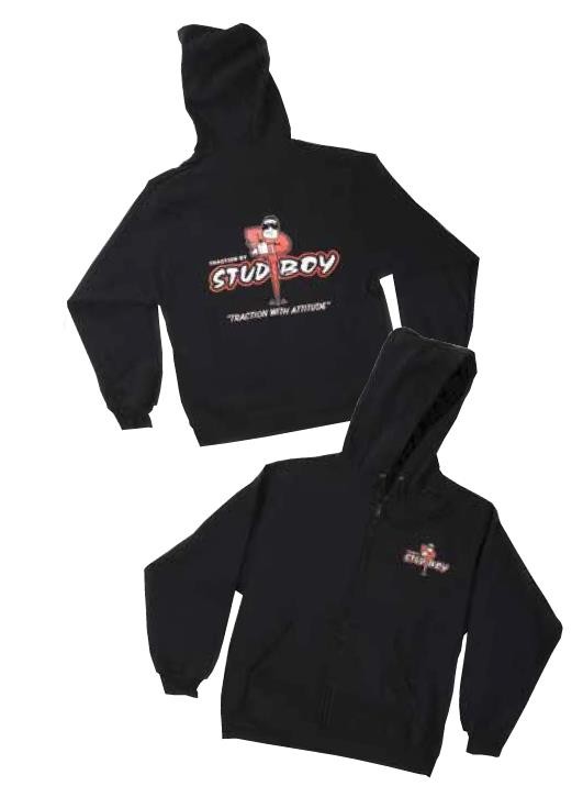 Stud Boy Zip Hoodie - 2492-00 Black Medium