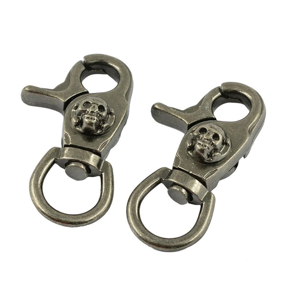 2pcs Vintage Metal Hooks Swivel Snap Hardware Hooks