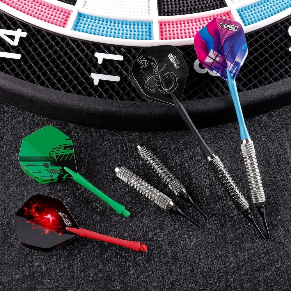 Customize Your Game: 18 Soft Tip Darts Set with Versatile Replacement Shafts