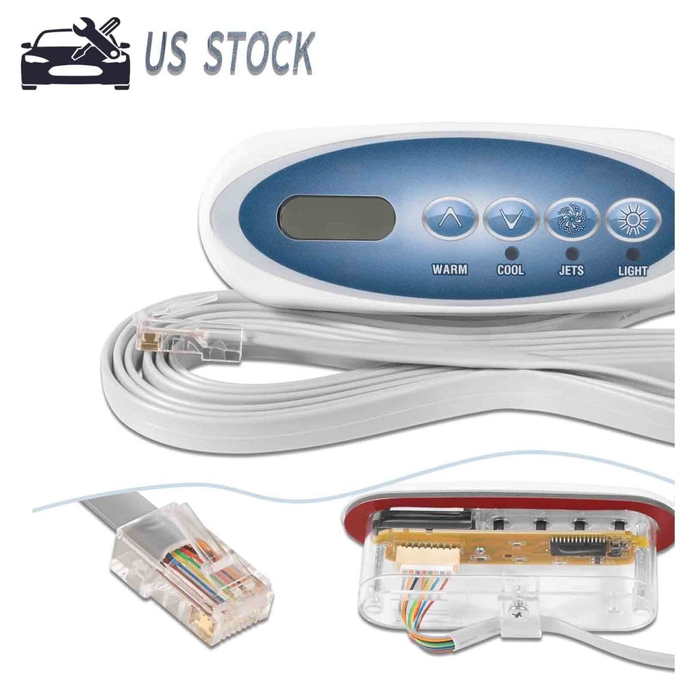 Replace Balboa 53238 Topside Control Panel 4-Button for Mini Oval Heat Jacket 7'