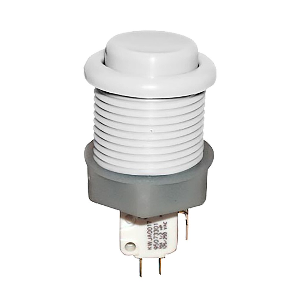 Ultimate White Pushbutton w .187 Microswitch - 53-9200-11