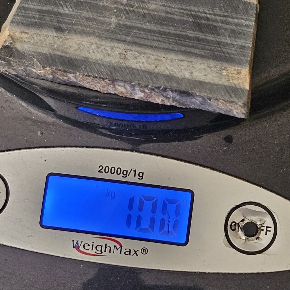 Unknown Lapidary Slab Banded Quartz