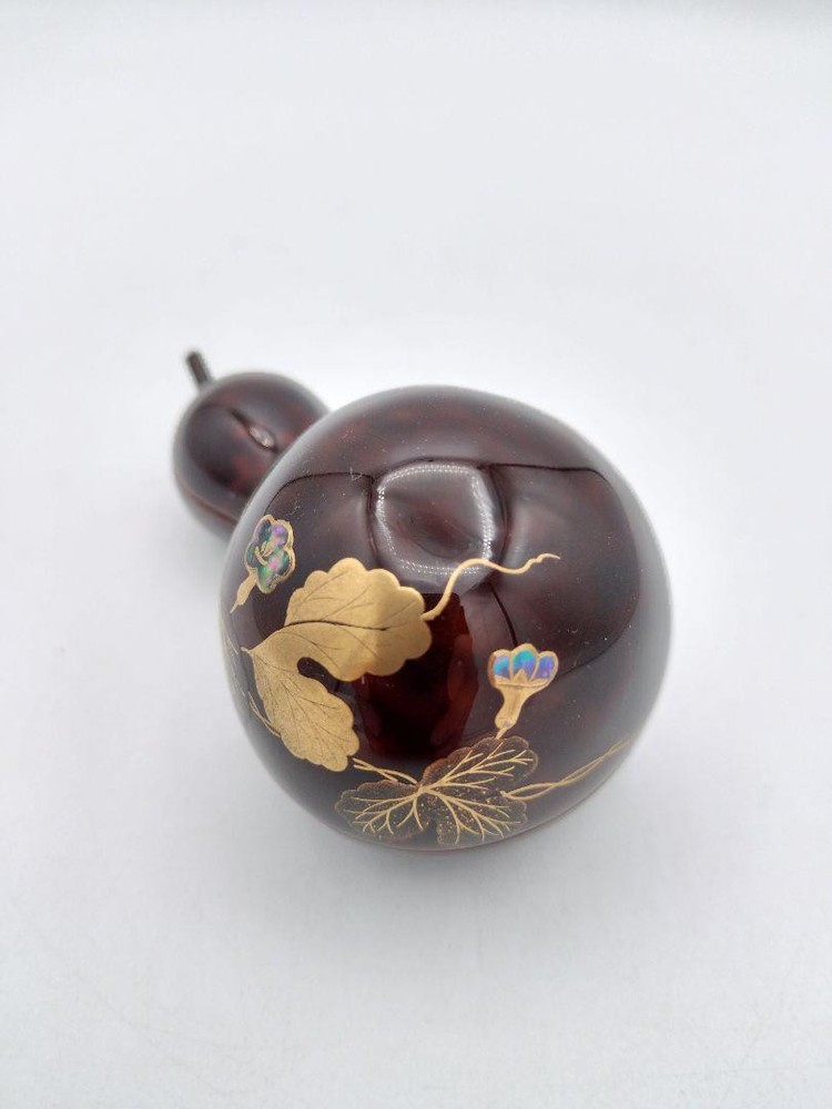Incense holder evening glory dry lacquer Dojo Munehiro Yamanaka box lacquerware
