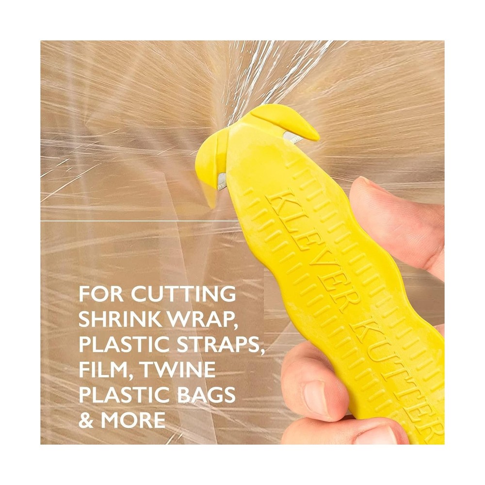 Box Cutter, Klever Kutter, 100/Pack Yellow