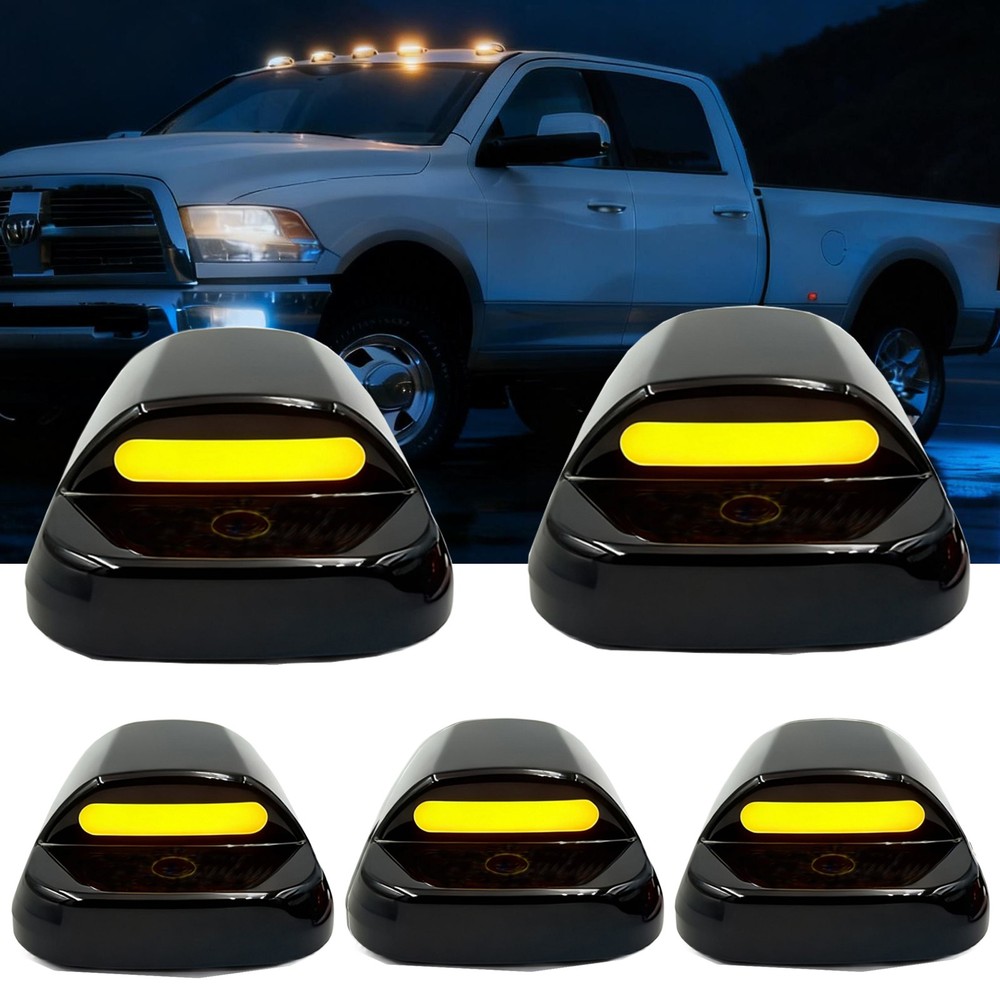 LED Cab Roof Marker Running Clearance Lights For Amber Dodge Ram 1500 2500 3500