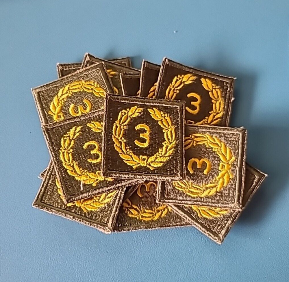 One-WW2-3rd Award Distinguished Unit Citation-Snow Back Patch- (1) One Patch)*