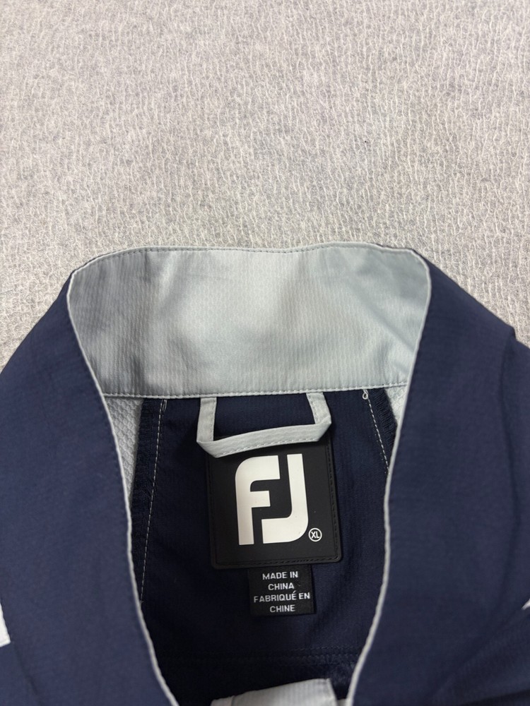 Footjoy Performance Half Zip Long Sleeve Golf Pullover (Men's XL) Blue