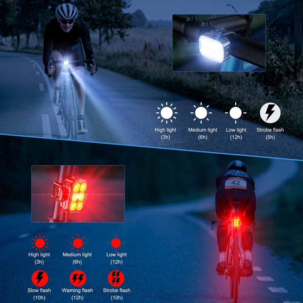 Memory Function Bike Light Set for Scooters Strollers And Backpacks Last Setting