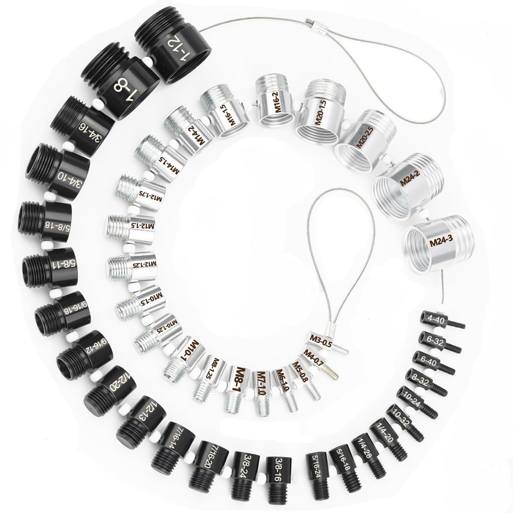 Nut and Bolt Thread Checker, Thread Checker Standard and Metric, Bolt Size an...