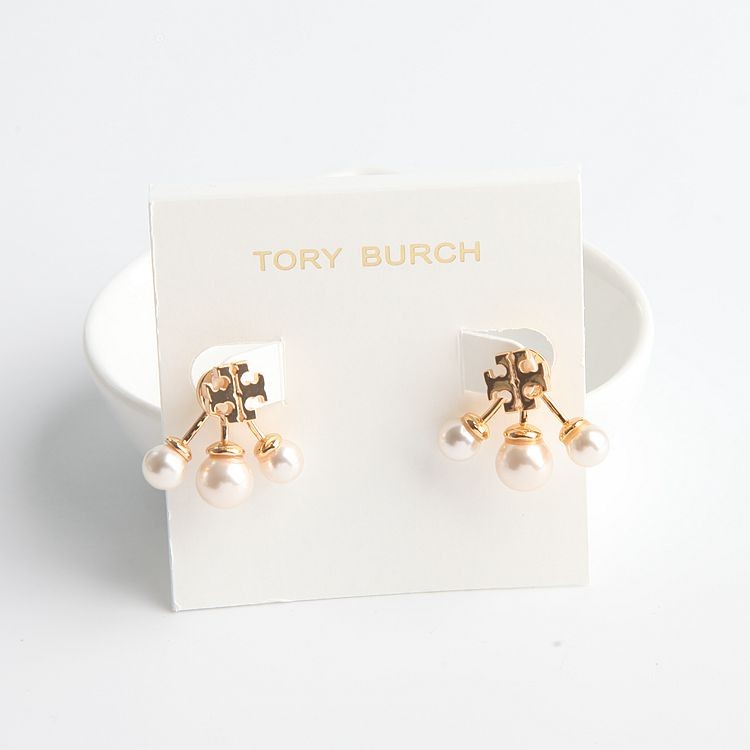 Tory Burch Britten Pearl Cluster Stud Earrings