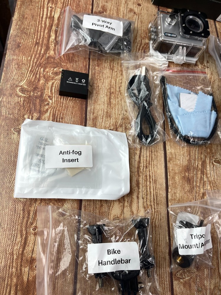 Action Savvy Camera And Attachments 007 New Open box