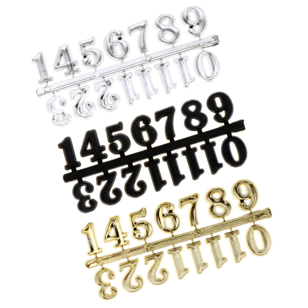 Arabic Numerals Clock Numbers Self Adhesive Clock 3 Sets Stickers