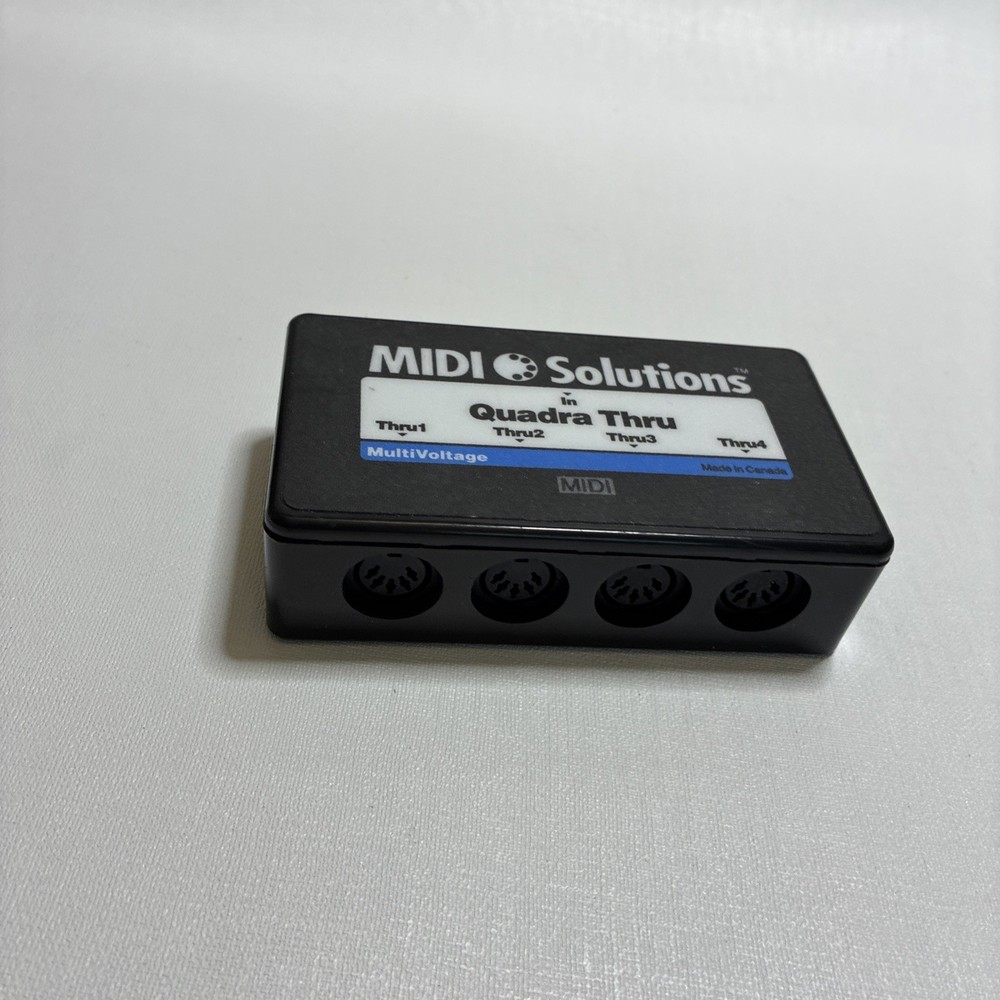 MIDI Solutions QUADRA THRU 4-output Active MIDI Thru Box