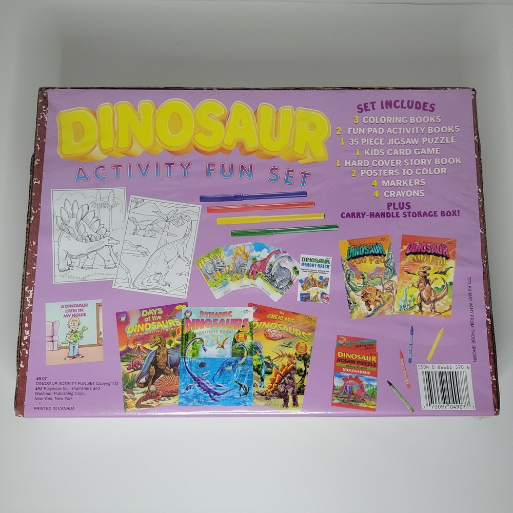 New Playmore Dinosaur Activity Fun Set with Storage Box 2000