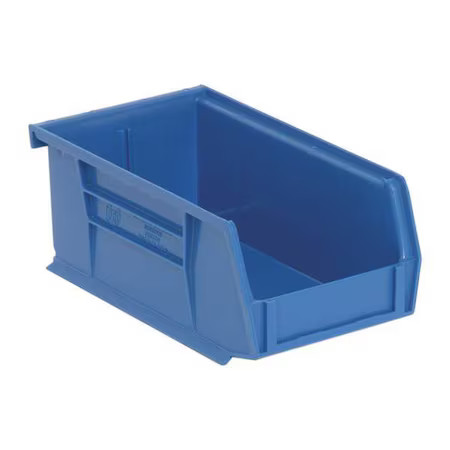 Quantum Storage Systems Qus220bl Hang & Stack Storage Bin, Polypropylene, Blue,