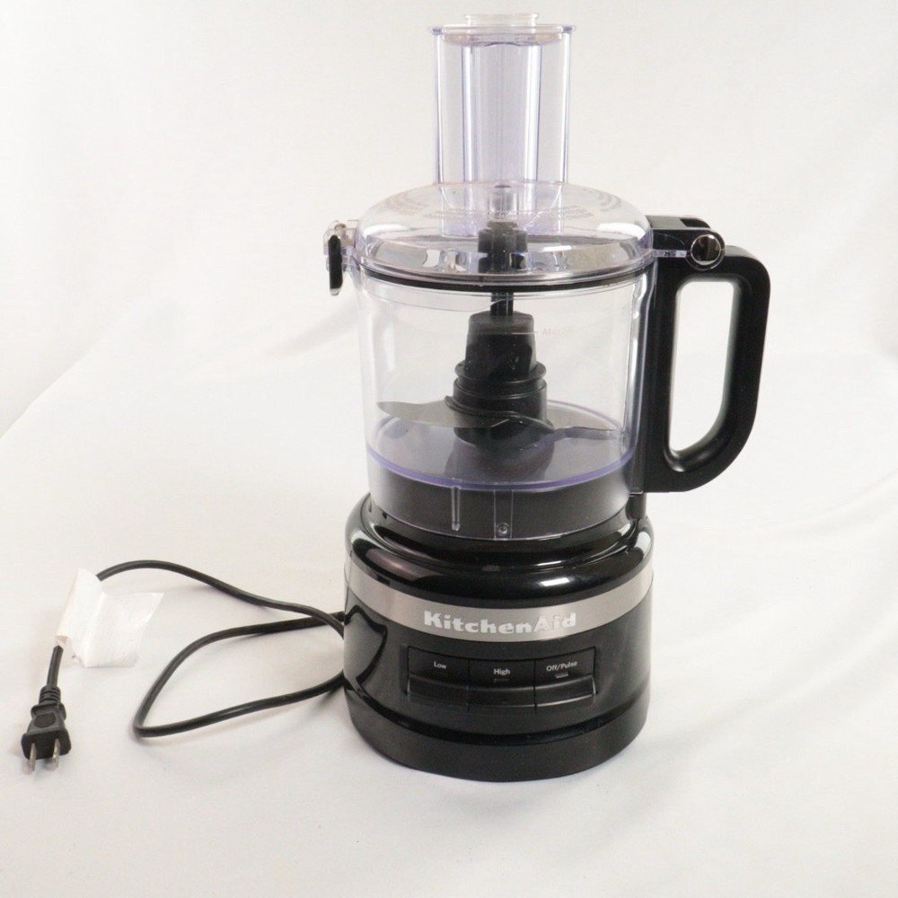 Kitchen Aid 9 Cup Household Food Processor Black E105402 - TESTED EUC