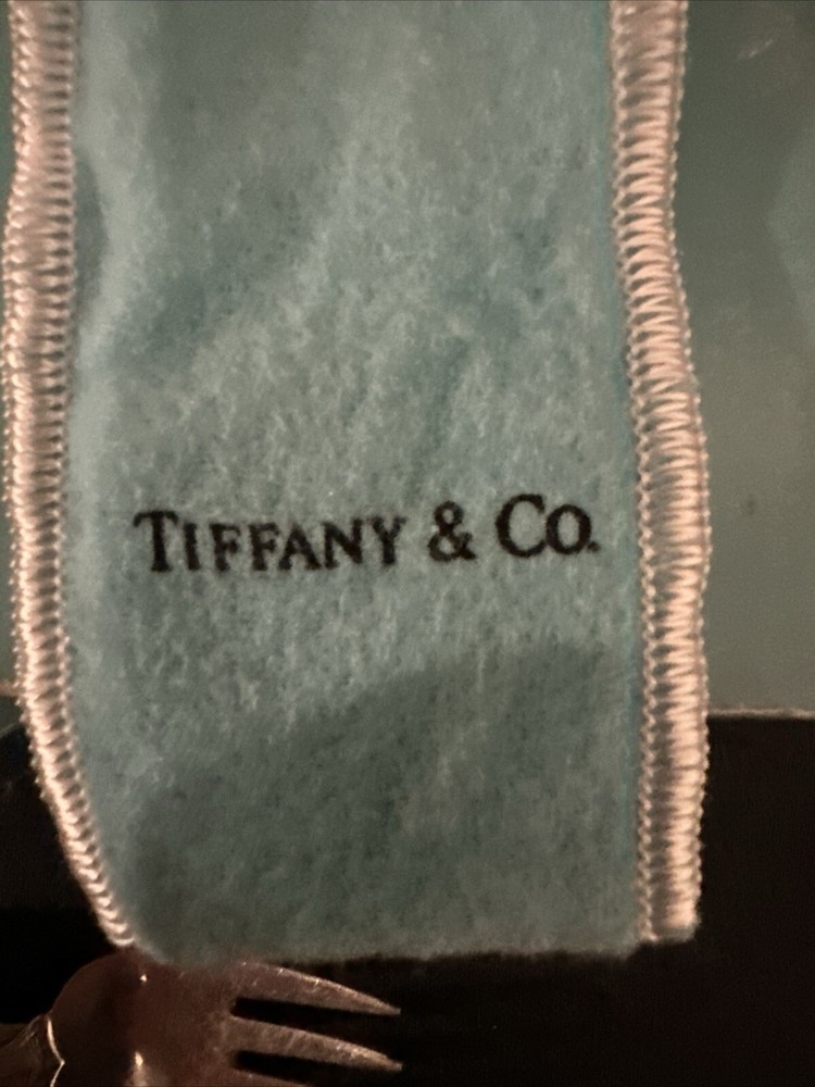 tiffany co engraved sterling silver spoon And Fork.