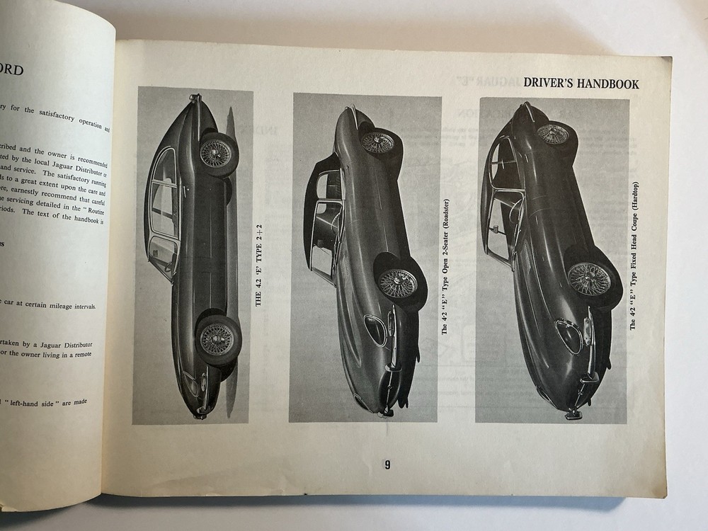 jaguar e type owners manual