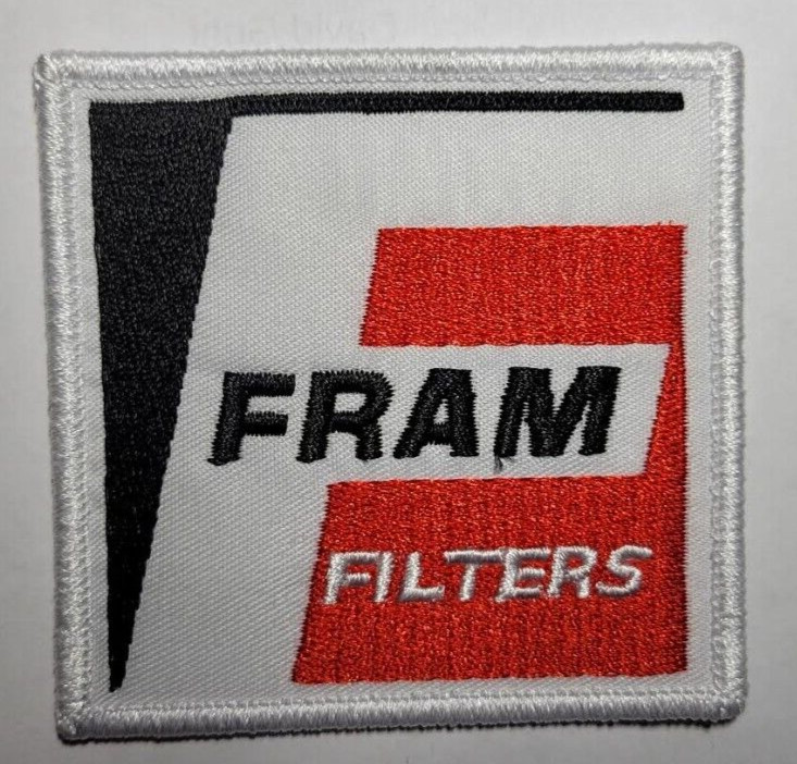 Fram Filters (iron on) embroidered patch