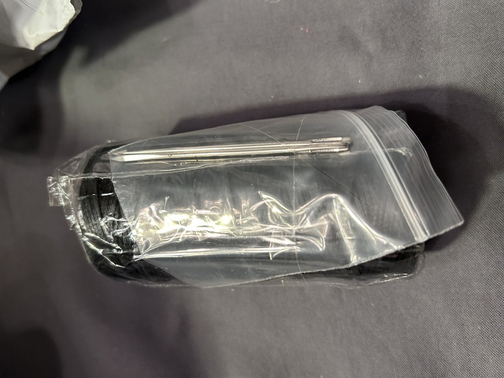 1.2 mm Black Thread With 2 Needles NEW 120m