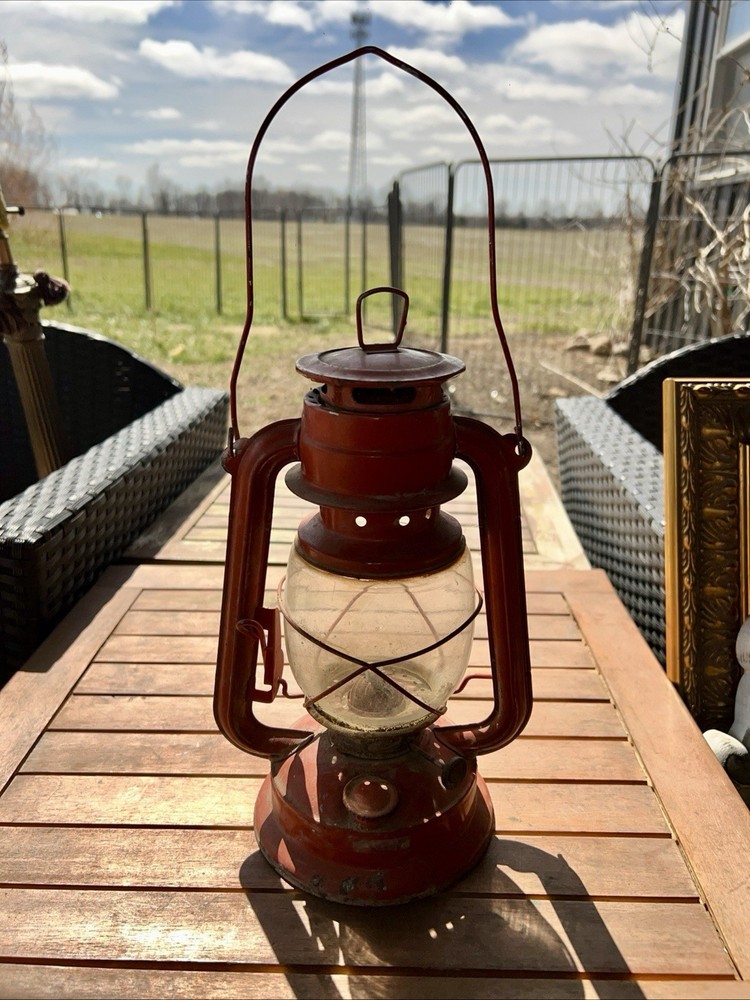 Cool, Old Antique Orange Lantern