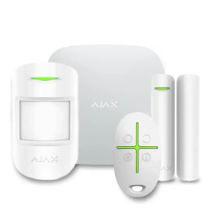 Wireless security alarm kit Ajax StarterKit Plus white