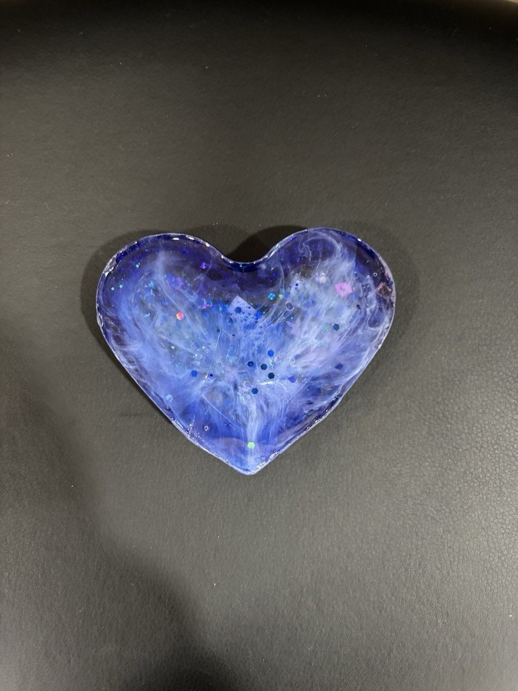 Blue Heart Ashtray