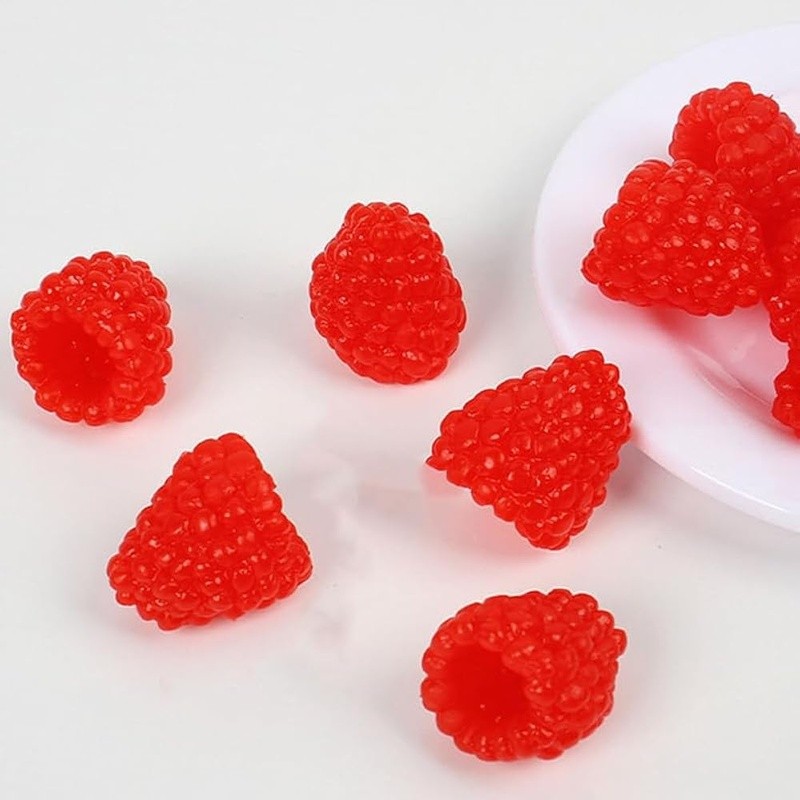 Realistic Fake Raspberry Decoration Model Home Kitchen Bar Display Props New