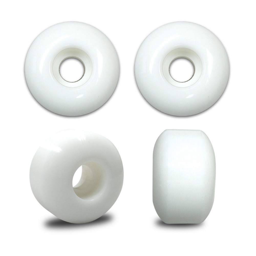 Blank 52mm White Skateboard Wheels
