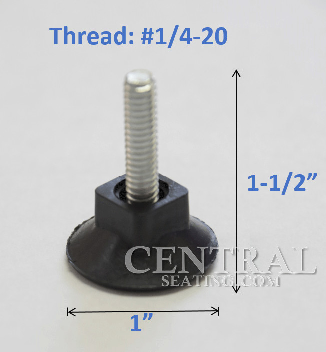 1.5"H Table Base Feet Leveler 100-Pack Black Plastic Stabilizer Wedges Leveling