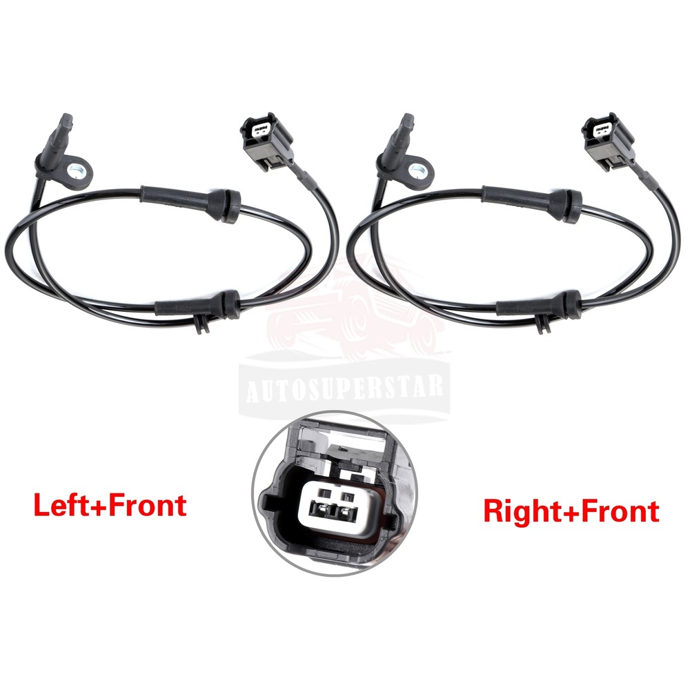 2 pcs Front ABS Wheel Speed Sensor For Nissan Murano 2009-2014