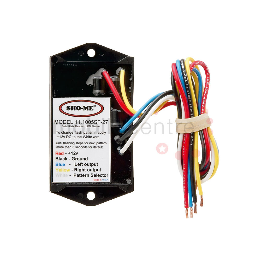 LED flasher box strobe 27 different patterns 2 Channel 12V warning emergency