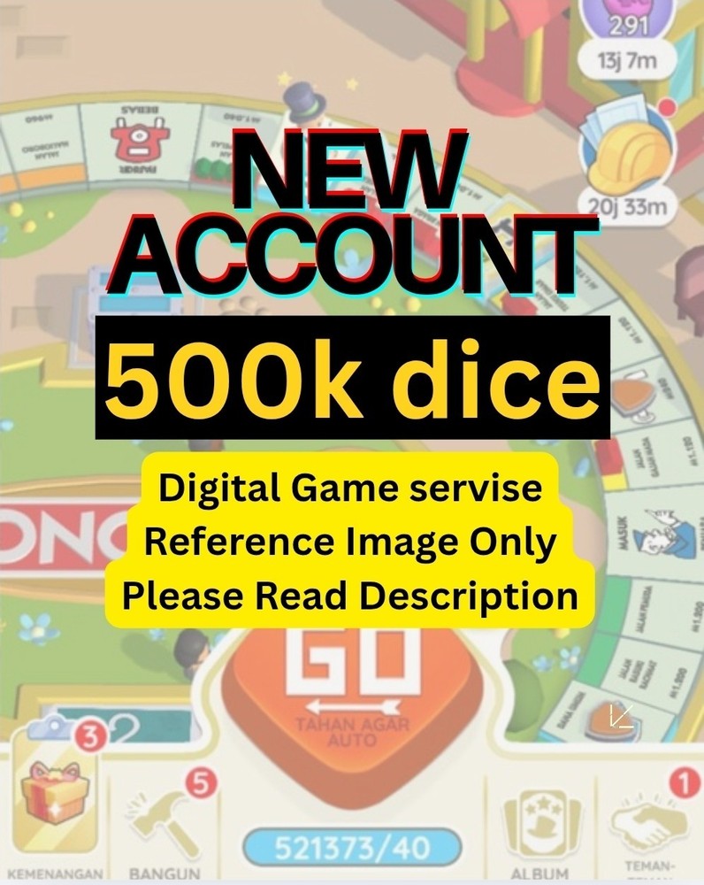 Monopoly GO Account 500k Dice – Read Description!!