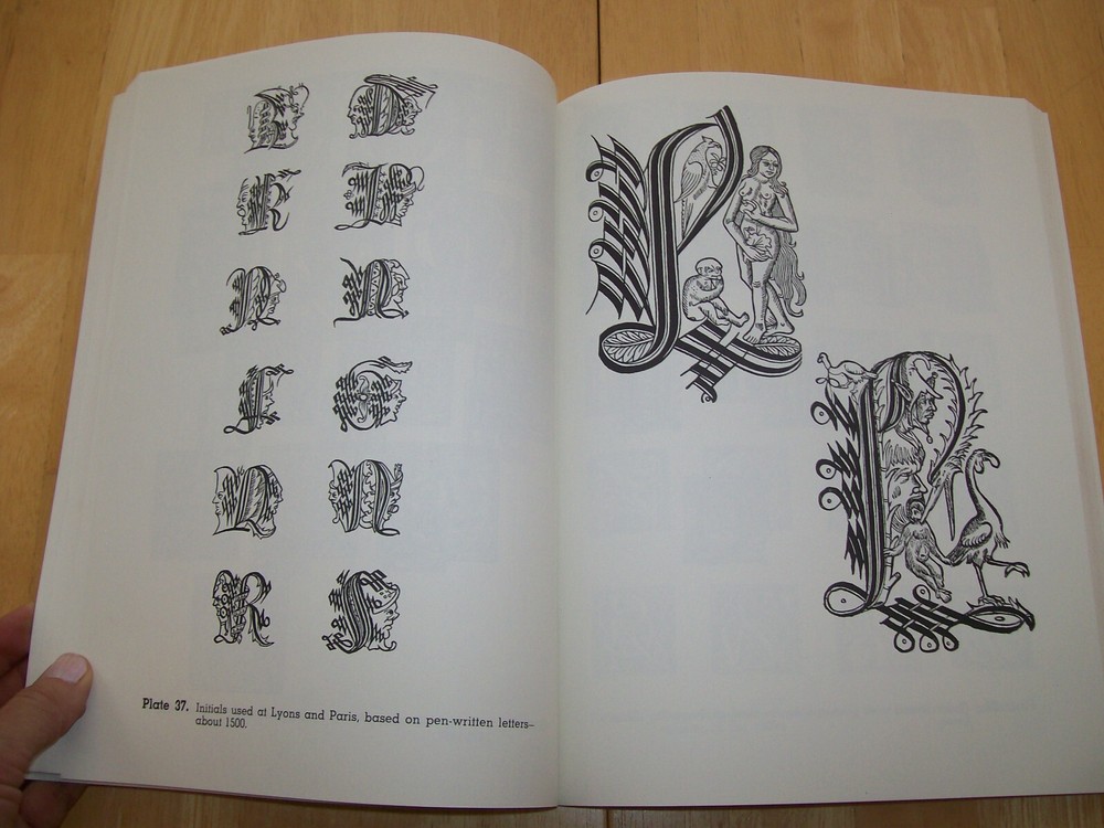 Vintage Decorative Alphabets and Initials Copyright Free Patterns Designs Book