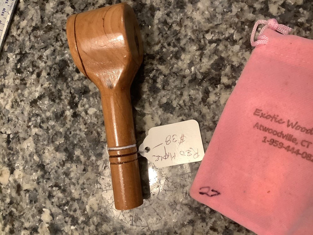 Pocket Pipe - Handmade, Lidded - - Red Maple Wood