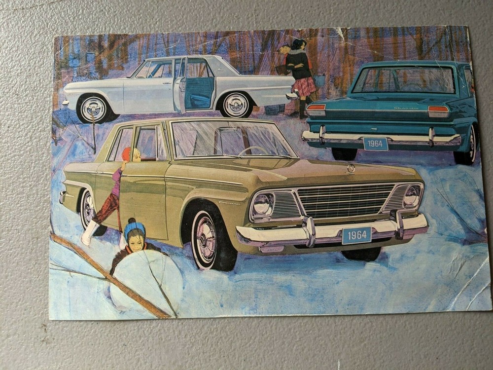 1964 Large Studebaker Post Card Used