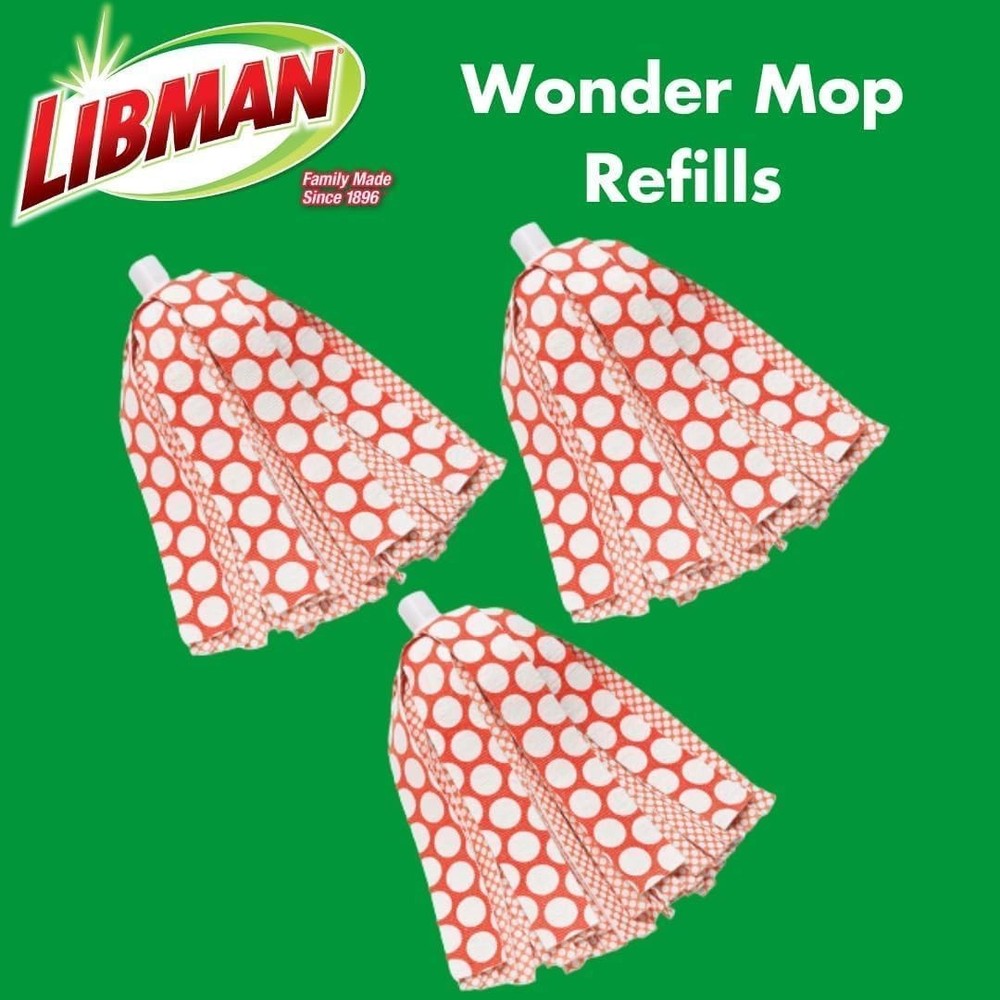 Libman Wonder Mop Head Replacement | Absorbent Microfiber | Self Wringing | B...